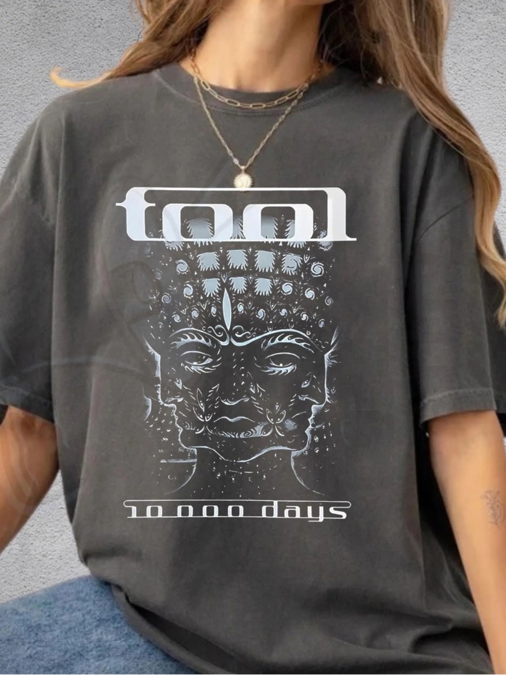 Comfort Pepper Tool '10,000 Days' Graphic Tee, Retro Tool Music Band T-Shirt